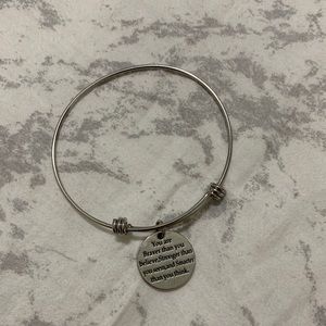 Silver bangle bracelet ❤️